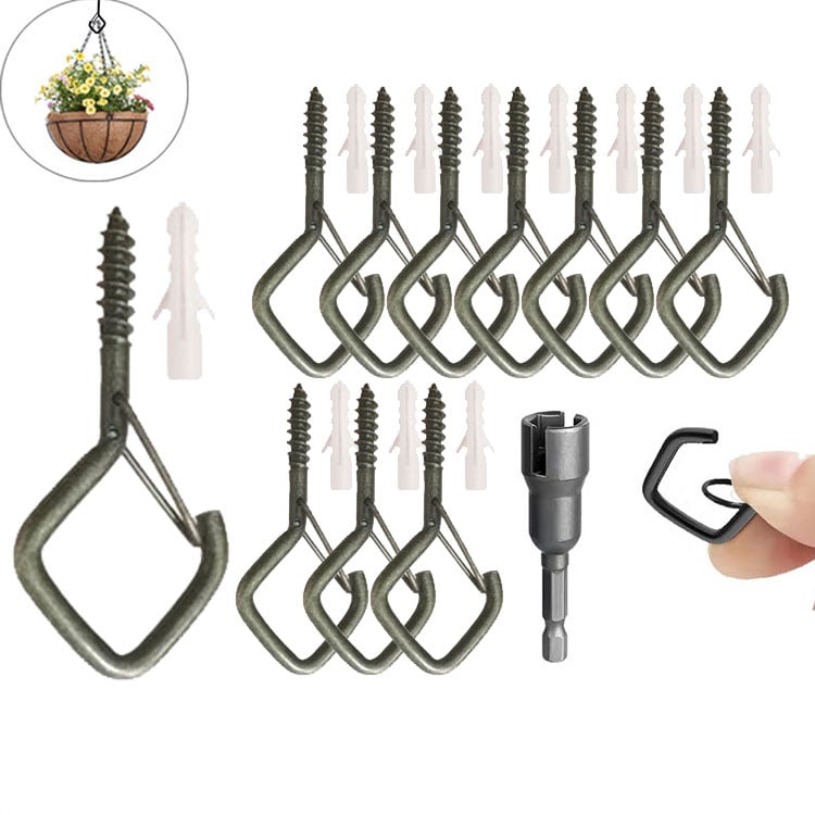 Stainless Steel S-Hooks – Safety Lock, Weatherproof & 20-Pack for String Lights