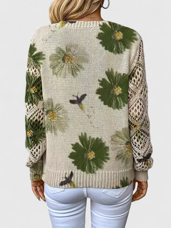 Deborah™ Lässiger Floral-Pullover für Damen - Bequemer, Modischer Sweatshirt mit Blumenmuster