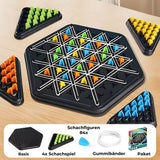 Triangle Chess Strategy Board Game – 2-4 Players, Chain Mechanic for Ages 8+