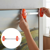 Picture Hanging Tool with Level & Ruler – Marking Pins, ABS, 48cm