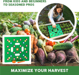Garden Seed Spacing Template – Color-Coded, 30×30cm ABS & Planting Depth Guides