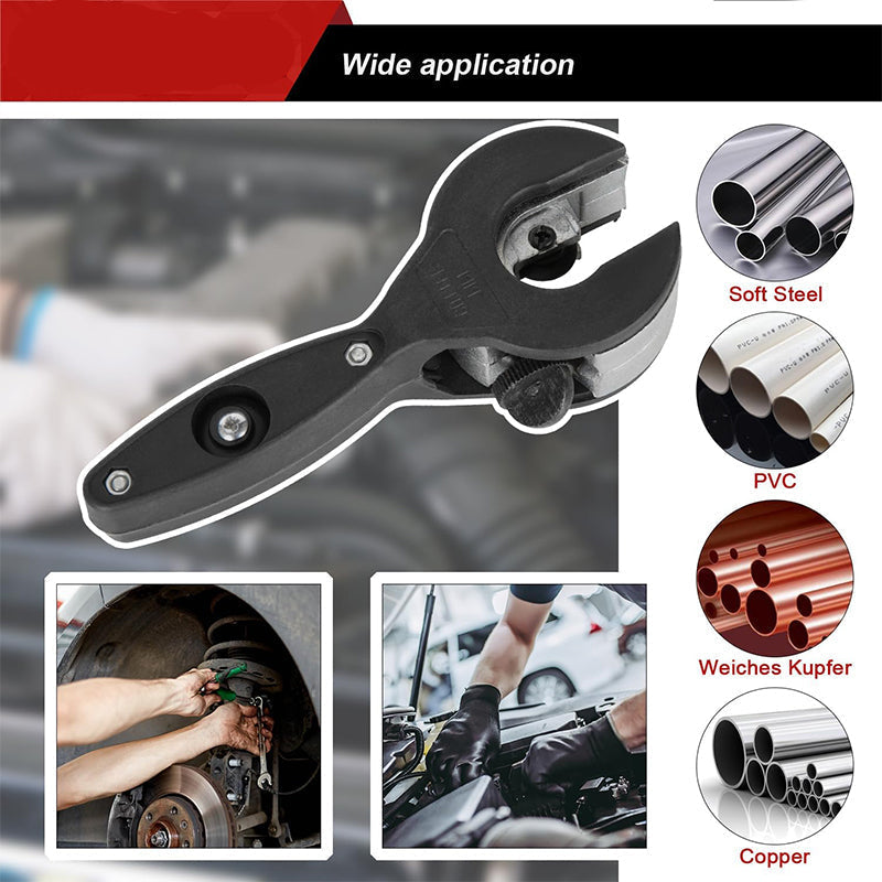 Ratchet Pipe Cutter – Ergonomic Handle, 6–23mm Capacity & Hardened Steel Blade