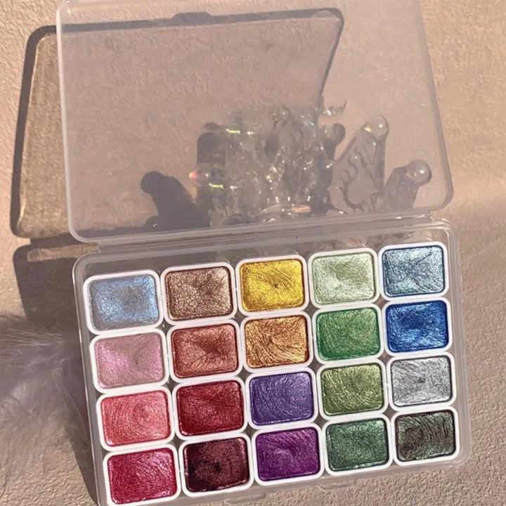 Optimized Product Title: "Schimmernde Aquarellfarben – Hochwertige Wasserfarben für kreative Kunstwerke | Ideal für Malen und Basteln" 

This title includes relevant keywords while maintaining clarity and appeal for potential customers.