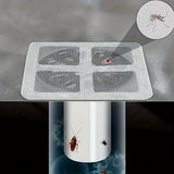 Disposable Drain Hair Catcher Stickers – 10-Pack, Waterproof Mesh & 10×10cm