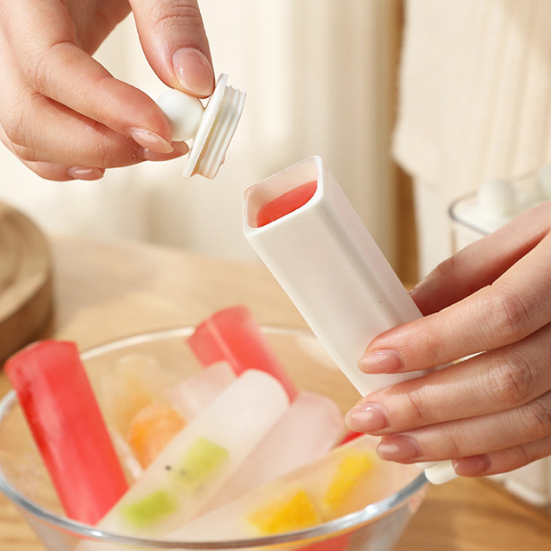 Ice Stick Mold Set – Flexible Silicone, Fits Bottles, 6 or 12 Sticks with Storage Box