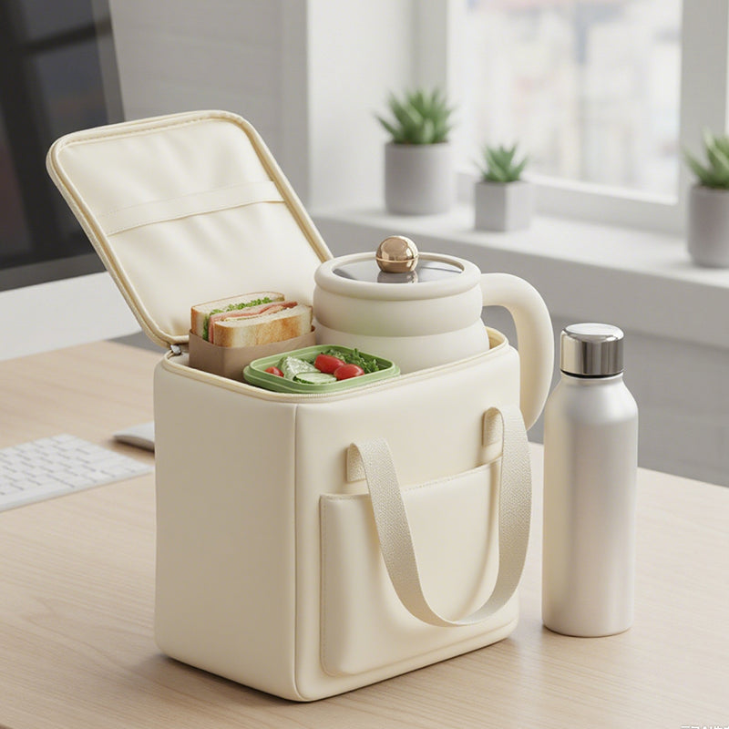 Portable Electric Cooking Mug – 900ml Ceramic, 40-80°C Control & Nonstick Coating
