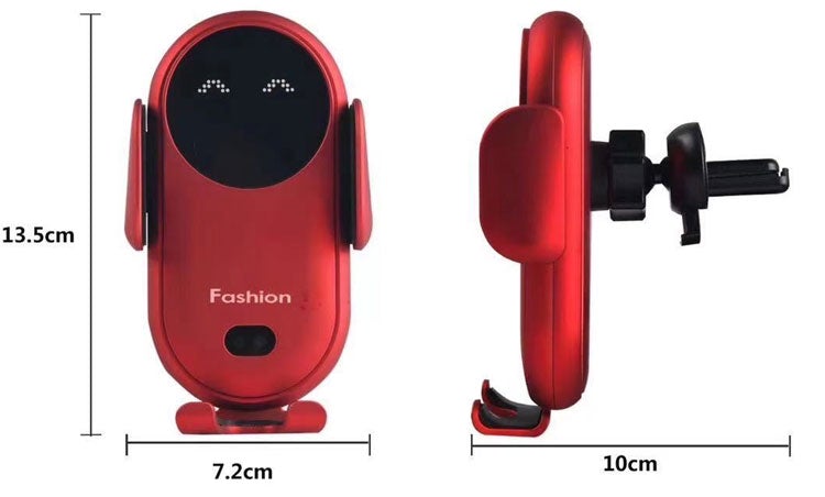 15W Wireless Car Charger Mount – Auto-Clamp, Qi Fast Charging & 360° Rotation