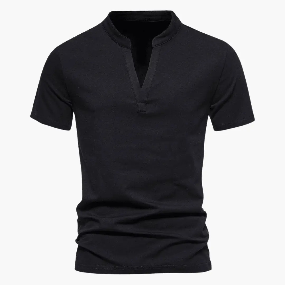 Men's V-Neck T-Shirt – Breathable Cotton, Everyday Fit & Versatile Style
