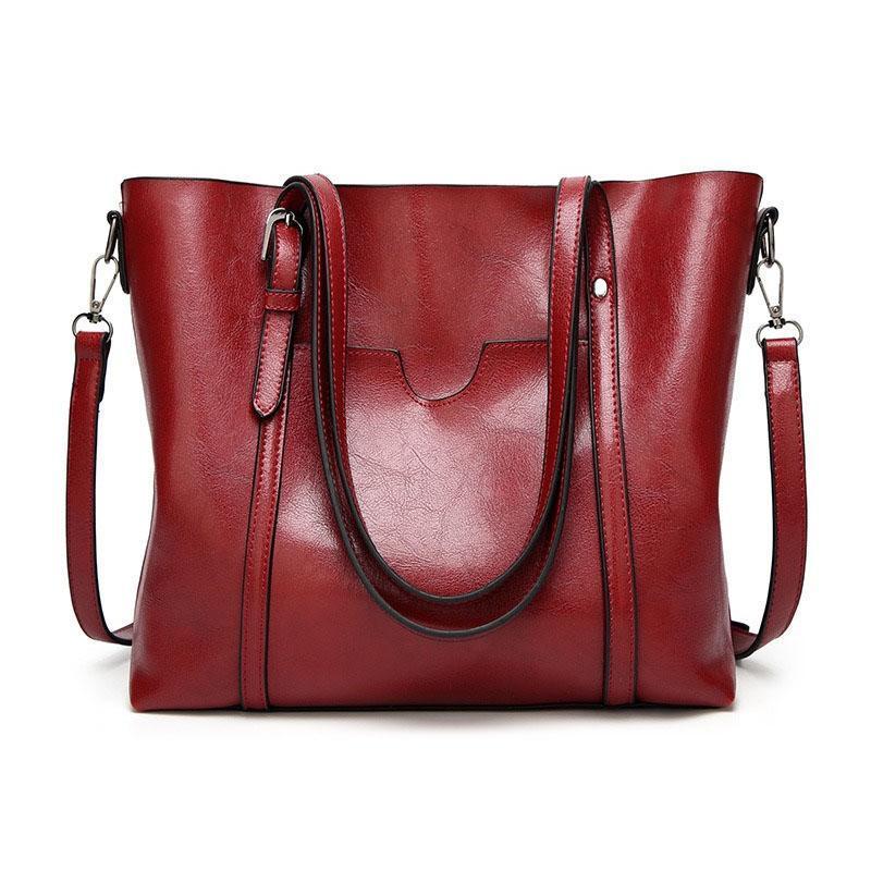 Women's Leather Handbag – Large Capacity, Adjustable Strap & 30×12×26cm PU Leather