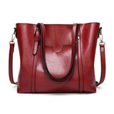 Women's Leather Handbag – Large Capacity, Adjustable Strap & 30×12×26cm PU Leather