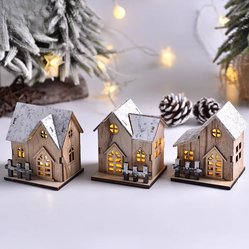 Glitter Christmas Lantern Houses – Enchanting Decorative Village Set