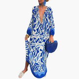 Maxi Dress – Boho Style, Green Floral & Women's Fit