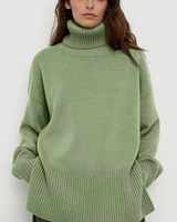 Enhanced Product Title: "Emma Women's Cozy Turtleneck Sweater - Stylish & Comfortable Roll Neck Pullover for Fall/Winter Fashion" 

This title includes relevant keywords and phrases that can help improve visibility and attract potential buyers on Google S