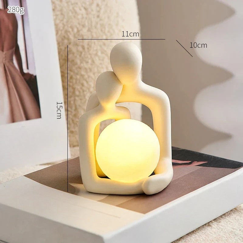 LunaGlow Ceramic Mood Light - Soothing Ambient Lighting for Home Décor