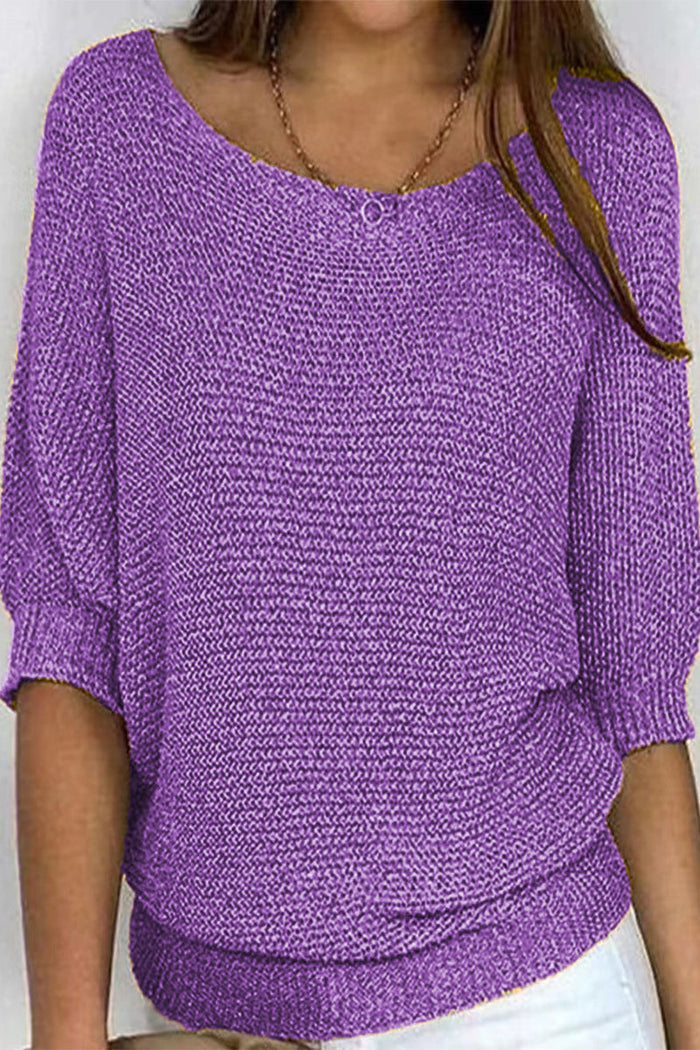 Batwing Sleeve Women's Sweater with Loose Fit – Mira - 8