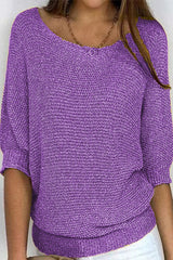 Batwing Sleeve Women's Sweater with Loose Fit – Mira - 8