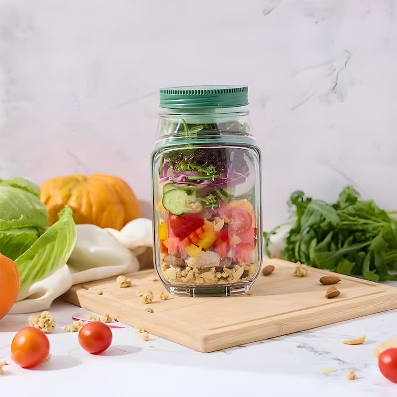 Optimized Product Title: **Glas-Salatbehälter mit Deckel – Frische Zutaten, kein matschiger Salat | Ideal für Meal Prep & Aufbewahrung** 

This title includes relevant keywords for better visibility while highlighting the product's benefits and uses.