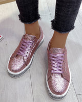 Sienna – Women's Platform Glitter Sneakers
