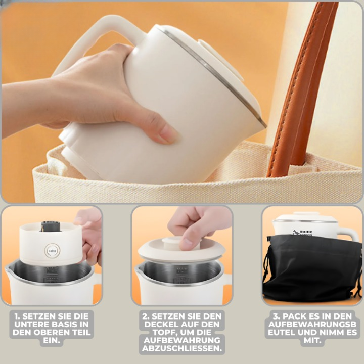 Optimized Product Title: **Elektrischer Reise-Wasserkocher 1L – Tragbarer Wasserkocher für Camping, Reisen & Büro – Schnellkochfunktion & Sicherheitsabschaltung** 

This title includes relevant keywords and highlights key features to improve visibility an