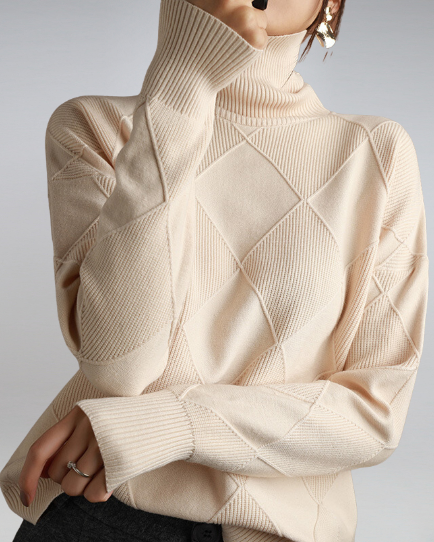 Enhanced Product Title: "Lily Women's Cozy Roll Neck Sweater - Stylish Knit Pullover for Fall & Winter Fashion" 

This title includes relevant keywords and phrases that can help improve visibility and attract potential buyers.