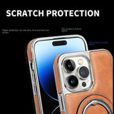 Premium Leder iPhone-Hülle mit Magnetischem Ständer – Ultimativer Schutz & Stil