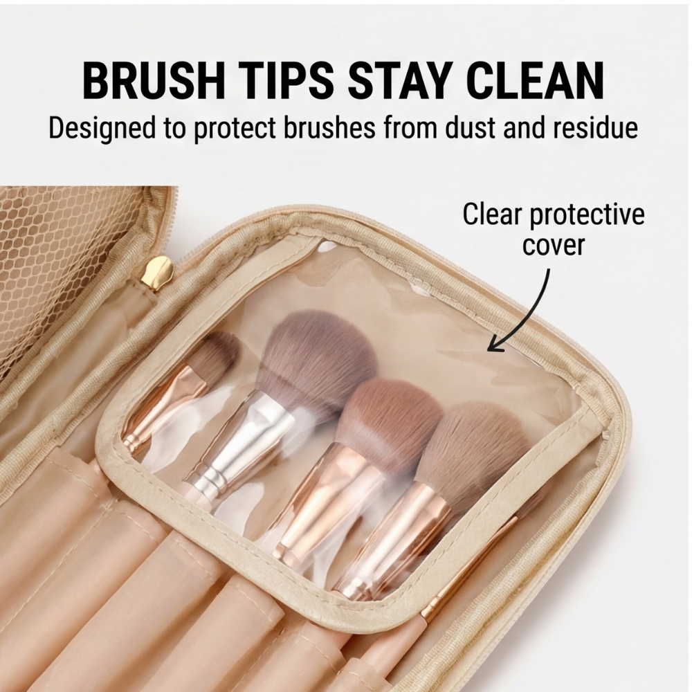 Flat Makeup Organizer - Holds 25+ Products, Compact & Stylish Design for Easy Access