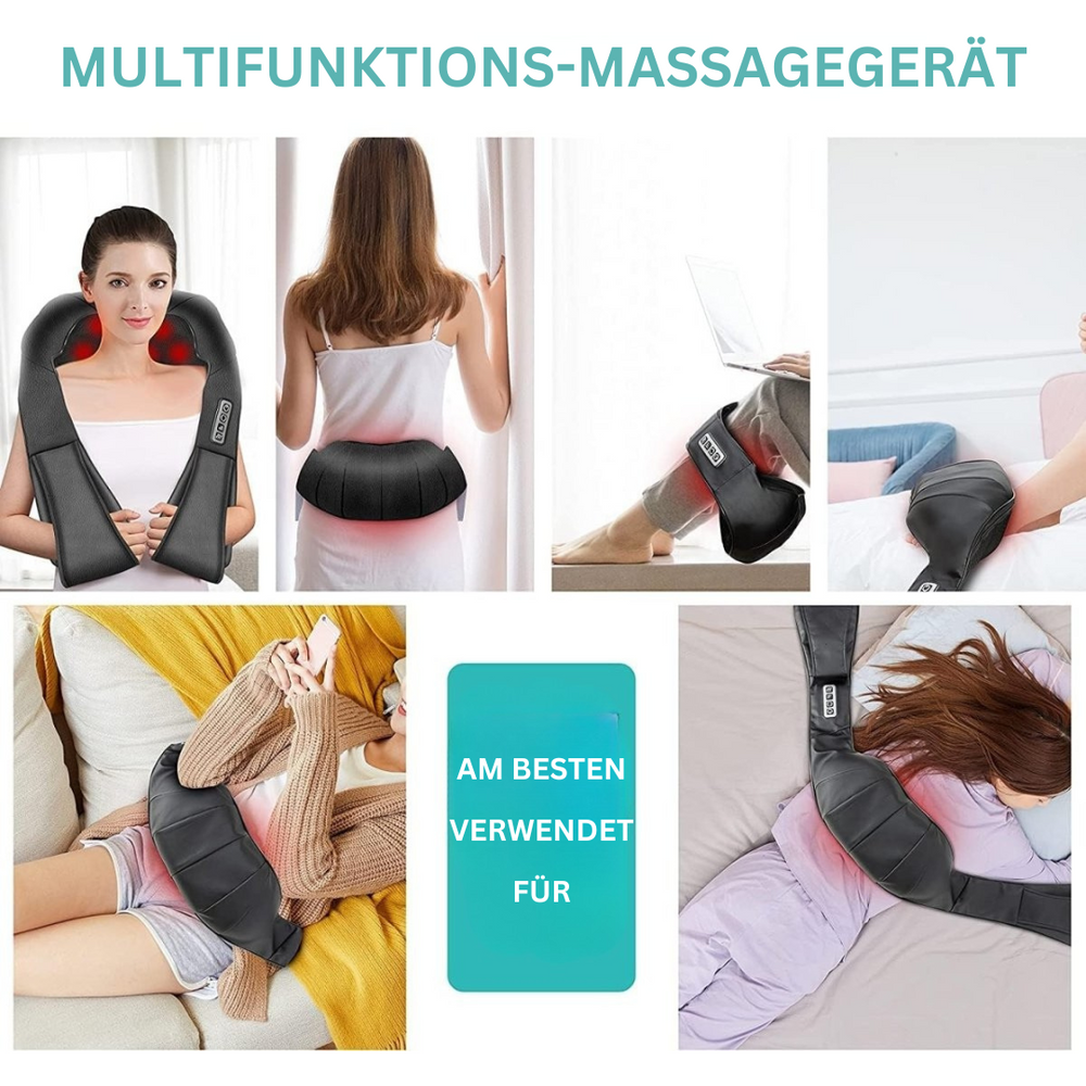 FlowRelief – Shiatsu Massage Pillow with Infrared