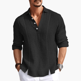 Men's Casual Button-Up Shirt – Long Sleeve, Breathable Fabric & Relaxed Fit