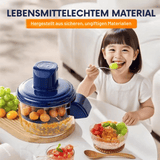 Optimized Product Title: **Elektrischer Zerkleinerer mit 5-Klingen-Messerkopf – Hochleistungs-Küchenmaschine für schnelles Zerkleinern von Gemüse, Obst und Kräutern** 

This title includes relevant keywords and highlights the product's features and benefi