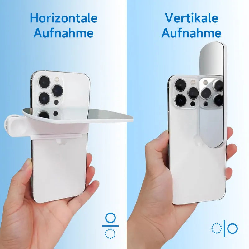 Smartphone Reflection Mirror Clip – Symmetry Photos, Universal Fit & 2 Colors