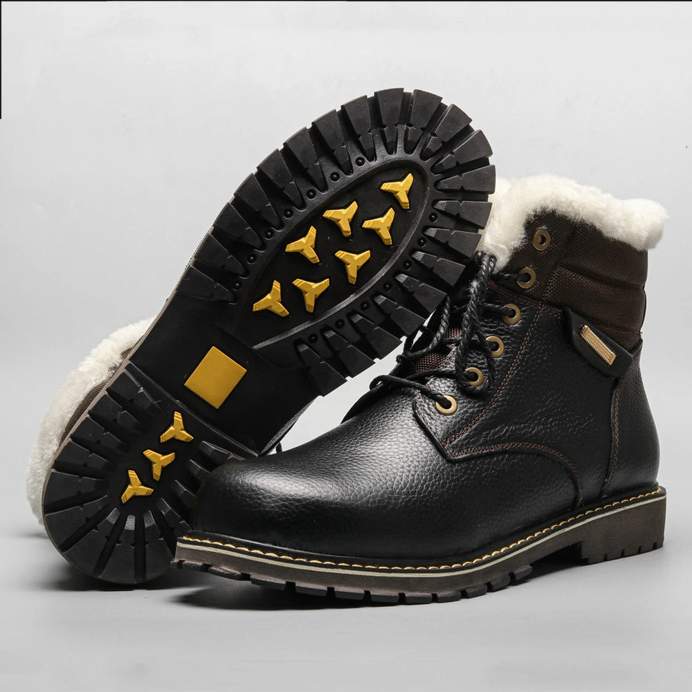 Decotic™ Leather Winter Boots – Cozy Wool Lining