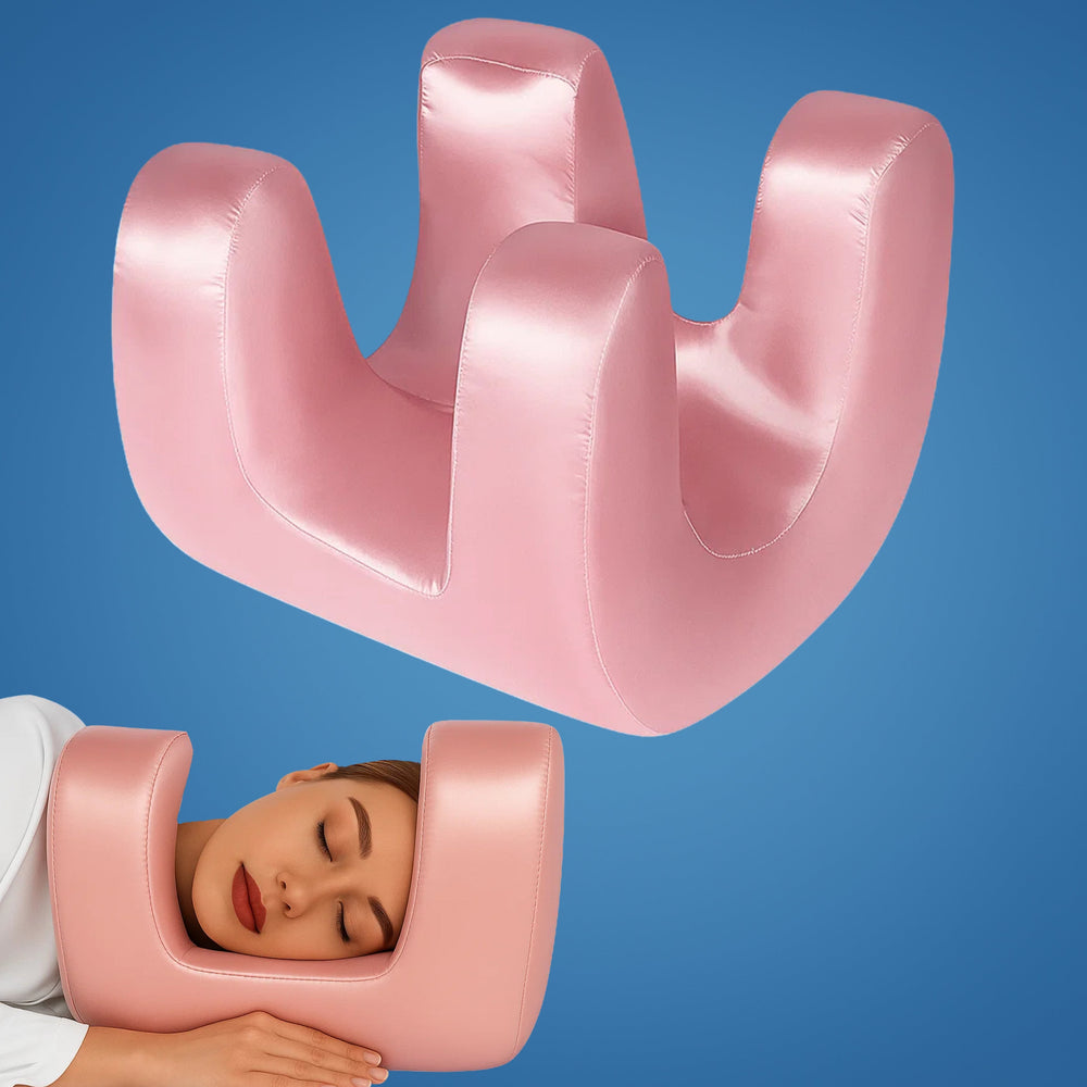 Memory Foam Beauty Pillow – Cooling U-Shape, Anti-Wrinkle & Side Sleeper Support