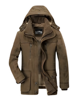Optimized Product Title: "Francesco Gepolsterte Winterjacke für Herren - Warme, Stylische Winterjacke mit Kapuze und Taschen" 

This title includes relevant keywords and details that can help improve visibility and attract potential buyers.