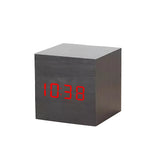 Digital LED Cube Alarm Clock – Temperature Display, 5×5×5cm & USB or AAA Power