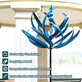 Metal Garden Wind Spinner – Rotating Leaf Design, Ball Bearing & 90 cm Stake