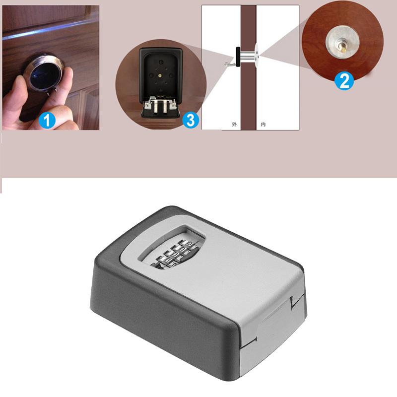 4-Digit Key Lock Box – Weatherproof Aluminium, Wall-Mounted & 5-Key Capacity