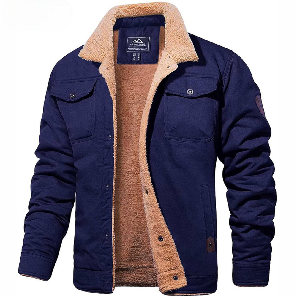 Enhanced Product Title: "Evander Premium Fleece Cargo Jacket for Men | Stylish & Comfortable Outdoor Wear" 

This optimized title includes relevant keywords while clearly describing the product, making it more appealing for Google Shopping searches.