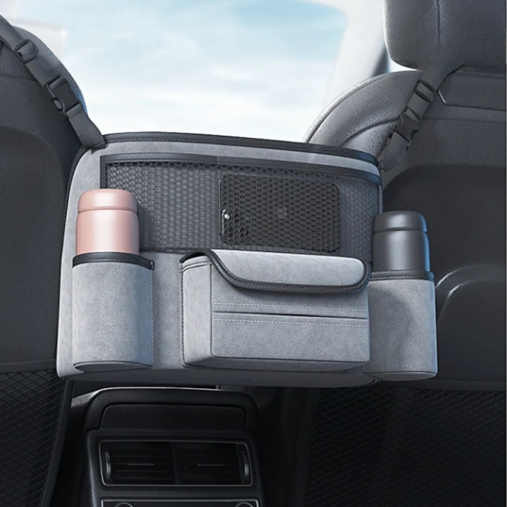 Car Seat Gap Organizer – Multi-Pocket, Strap Mount & Universal Fit