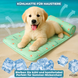 Ice Silk Pet Cooling Mat – Self-Cooling, Machine-Washable & Foldable