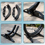 Bike Floor Stand – Fits 30-80mm Tires, Non-Slip Rubber Feet & Compact