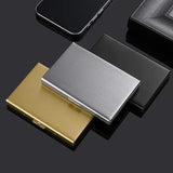 RFID-Blocking Metal Card Holder – Holds 6 Cards, Slim Anti-Theft & Pop-Up Design