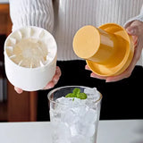 Silikon-Eiswürfelform für 6 große Eiswürfel – Perfekte Eiswürfel für Cocktails, Getränke & Partys
