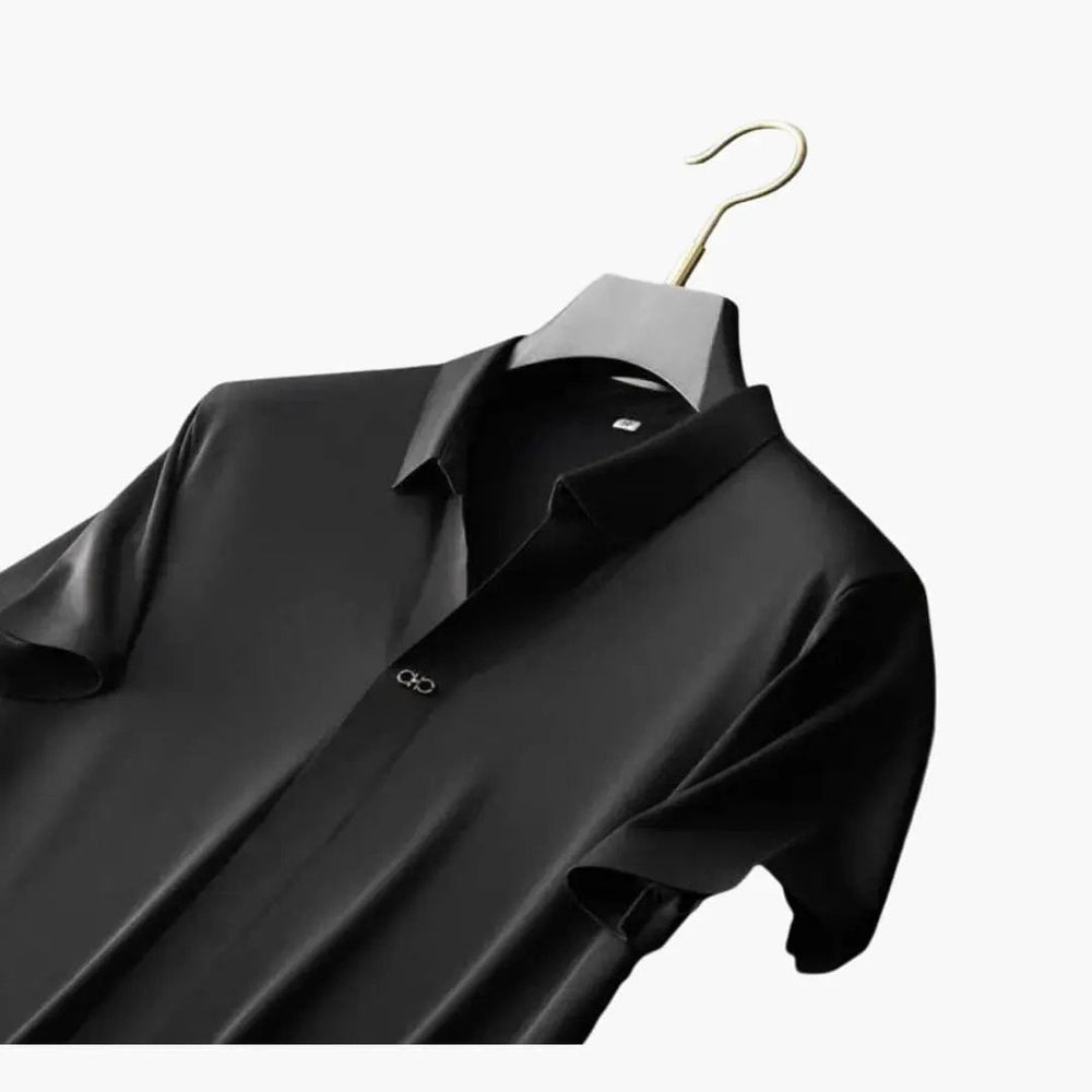 Men's Two-Piece Summer Set – Short Sleeve Shirt, Slim Fit Pants & Quick-Drying Fabric