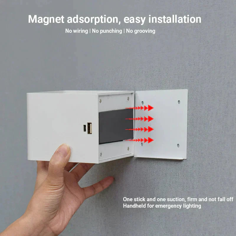 Cordless LED Wall Light with Motion Sensor – 3000K Warm White, USB Rechargeable & Magnetic Mount