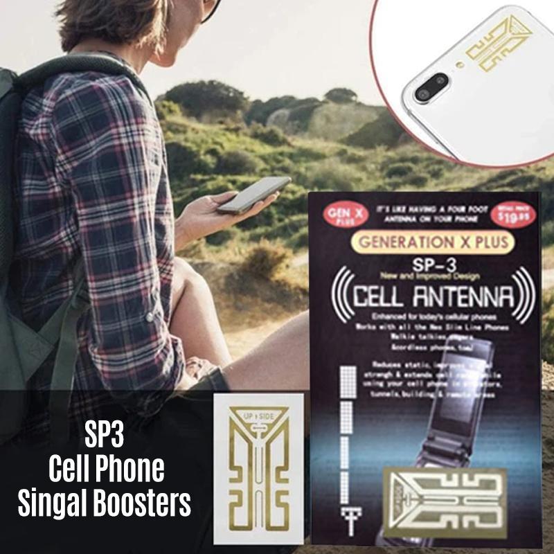 Cell Phone Signal Booster Stickers – Universal Compatibility, 3.5×2cm, Gold