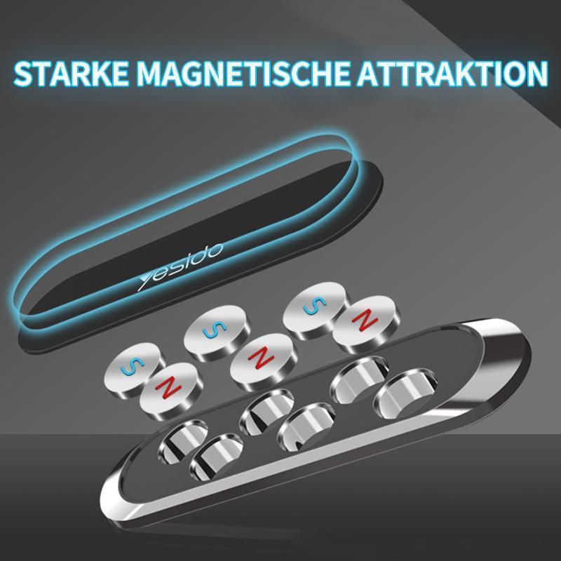 Magnetic Phone Holder – 360° Rotation, 6 N50 Magnets, Nano-Adhesive Base