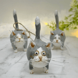 Handcrafted Unique Cat Christmas Ornament - Purrfect Holiday Decor for Cat Lovers