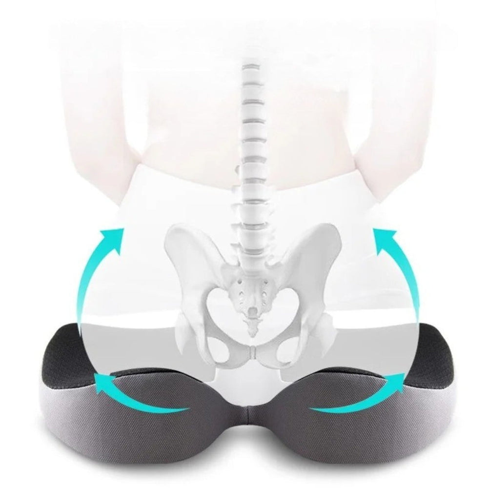 BowLift | Orthopedic Car Seat Cushion – Comfortable Chair Pad with Anti-Slip Bottom for Better Support