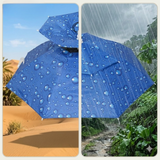 Hands-Free Umbrella Hat – 77cm Canopy, Adjustable Chin Strap & Sun/Rain Protection