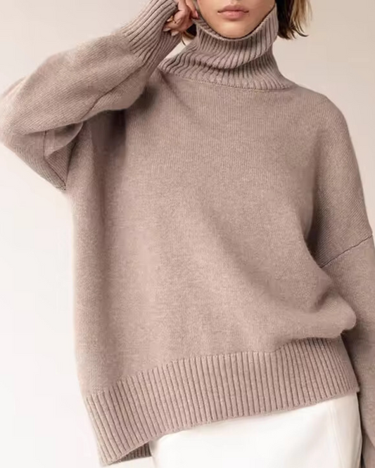 Women's Oversized Roll-Neck Sweater